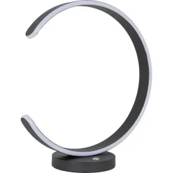 Tischlampe Dinant Schwarz Kunststoff/Metall 40 cm 40 cm - LED - Lichtfarbe: Extra warmweiss - Material: Metall/Kunststoff - Tischlampe- LED