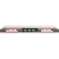Matratze TopSwiss Balance medium Weiss Schaumstoff 90 x 200 cm - Schweizer Möbelhersteller - Matratze