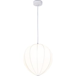 Pendellampe Mykka Weiss Kunststoff/Metall 30 cm 120 cm - Material: Metall/Kunststoff - Pendellampe