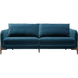 Sofa Leya Blau Stoff 215 cm 97 cm - Sofa