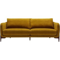 Sofa Leya Gelb Stoff 215 cm 97 cm - Farbe: senf - Sofa