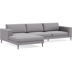 Ecksofa Domino Beige/Grau Stoff 310 cm 181 cm - Farbe: grau/beige - Möbel Konfigurator: Traummöbel individuell zusammenstellen - Ecksofa