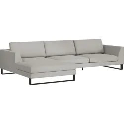 Ecksofa Domino Beige Stoff 310 cm 181 cm - Möbel Konfigurator: Traummöbel individuell zusammenstellen - Ecksofa