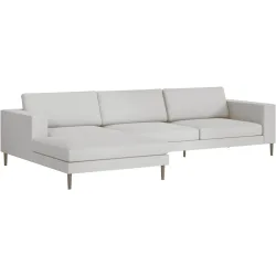 Ecksofa Domino Braun Stoff 310 cm 181 cm - Farbe: natur - Möbel Konfigurator: Traummöbel individuell zusammenstellen - Ecksofa
