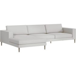 Ecksofa Domino Braun Stoff 310 cm 181 cm - Farbe: natur - Möbel Konfigurator: Traummöbel individuell zusammenstellen - Ecksofa