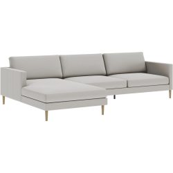 Ecksofa Domino Beige Stoff 286 cm 181 cm - Möbel Konfigurator: Traummöbel individuell zusammenstellen - Ecksofa