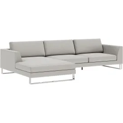 Ecksofa Domino Beige Stoff 310 cm 181 cm - Möbel Konfigurator: Traummöbel individuell zusammenstellen - Ecksofa