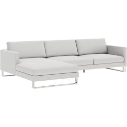 Ecksofa Domino Braun Stoff 286 cm 181 cm - Farbe: natur - Möbel Konfigurator: Traummöbel individuell zusammenstellen - Ecksofa
