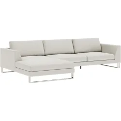 Ecksofa Domino Beige Stoff 310 cm 181 cm - Möbel Konfigurator: Traummöbel individuell zusammenstellen - Ecksofa