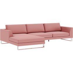 Ecksofa Domino Rot Stoff 310 cm 181 cm - Möbel Konfigurator: Traummöbel individuell zusammenstellen - Ecksofa
