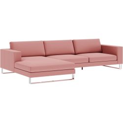 Ecksofa Domino Rot Stoff 310 cm 181 cm - Möbel Konfigurator: Traummöbel individuell zusammenstellen - Ecksofa