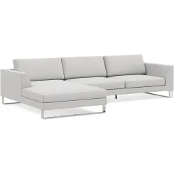 Ecksofa Domino Braun Stoff 310 cm 181 cm - Farbe: natur - Möbel Konfigurator: Traummöbel individuell zusammenstellen - Ecksofa