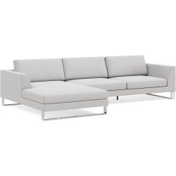 Ecksofa Domino Braun Stoff 310 cm 181 cm - Farbe: natur - Möbel Konfigurator: Traummöbel individuell zusammenstellen - Ecksofa