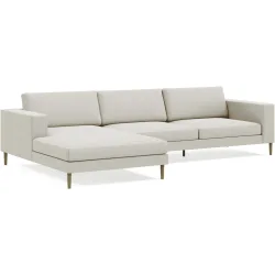 Ecksofa Domino Beige Stoff 310 cm 181 cm - Möbel Konfigurator: Traummöbel individuell zusammenstellen - Ecksofa