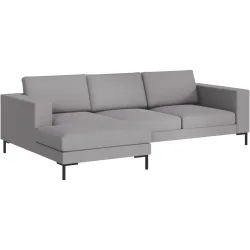 Ecksofa Domino Beige/Grau Stoff 250 cm 151 cm - Farbe: grau/beige - Möbel Konfigurator: Traummöbel individuell zusammenstellen - Ecksofa