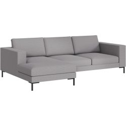 Ecksofa Domino Beige/Grau Stoff 250 cm 151 cm - Farbe: grau/beige - Möbel Konfigurator: Traummöbel individuell zusammenstellen - Ecksofa