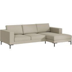 Ecksofa Domino Beige Stoff 250 cm 151 cm - Möbel Konfigurator: Traummöbel individuell zusammenstellen - Ecksofa