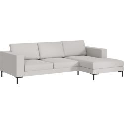 Ecksofa Domino Braun Stoff 250 cm 151 cm - Farbe: natur - Möbel Konfigurator: Traummöbel individuell zusammenstellen - Ecksofa