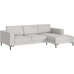 Ecksofa Domino Braun Stoff 250 cm 151 cm - Farbe: natur - Möbel Konfigurator: Traummöbel individuell zusammenstellen - Ecksofa