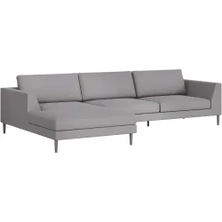 Ecksofa Domino Beige/Grau Stoff 310 cm 181 cm - Farbe: grau/beige - Möbel Konfigurator: Traummöbel individuell zusammenstellen - Ecksofa