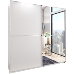Kleiderschrank Bartos Weiss Holzwerkstoff 135 cm 65 cm 198 cm - Kleiderschrank