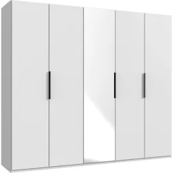 Kleiderschrank Sanko Weiss Holz 250 cm 58 cm 216 cm - Material: Holzwerkstoff - Kleiderschrank