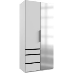 Kleiderschrank Sanko Weiss Holz 100 cm 58 cm 216 cm - Material: Holzwerkstoff - Kleiderschrank