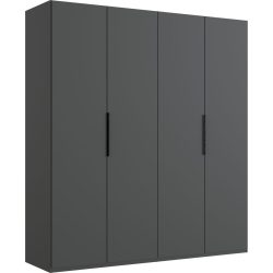 Kleiderschrank Sanko Grau Holz 200 cm 58 cm 216 cm - Farbe: graphit - Material: Holzwerkstoff - Kleiderschrank