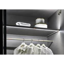 Schrankzubehör Atherton Weiss Holzwerkstoff - Farbe: Weiss/graphit - Schrankzubehör