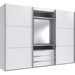 Kleiderschrank Mora Weiss Holzwerkstoff 300 cm 65 cm 216 cm - Kleiderschrank