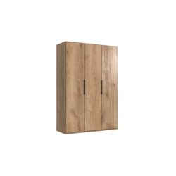 Kleiderschrank Sanko Braun Holz 150 cm 58 cm 216 cm - Farbe: Plankeneiche - Material: Holzwerkstoff - Kleiderschrank
