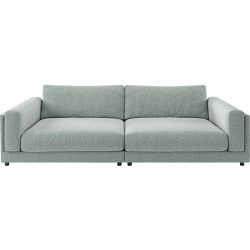 Sofa King Grün Stoff 294 cm 150 cm - Farbe: Sage - Sofa