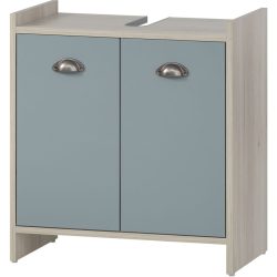 Waschbeckenunterschrank Lisabeth Braun Holzwerkstoff 56.9 cm 33 cm - Farbe: Eiche Dekor - Waschbeckenunterschrank