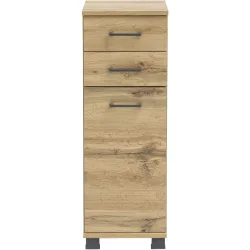 Unterschrank Swaantje Braun Holzwerkstoff 30.3 cm 32.6 cm 88.1 cm - Farbe: eiche landhaus - Unterschrank