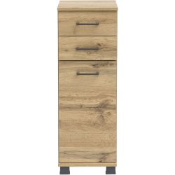 Unterschrank Swaantje Braun Holzwerkstoff 30.3 cm 32.6 cm 88.1 cm - Farbe: eiche landhaus - Unterschrank