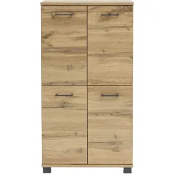 Highboard Swaantje Braun Holzwerkstoff 59.8 cm 116.9 cm - Farbe: eiche landhaus - Highboard