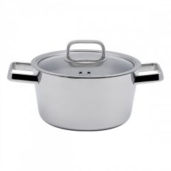Sola Kasserolle Merkur Grau 24 cm 24 cm - Farbe: chrom - Material: Chromnickelstahl 18/10 - Kasserolle