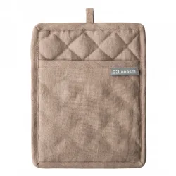 Sola Topflappen Gaya Ambiente Bronze Leinen 24 cm 19 cm - Topflappen