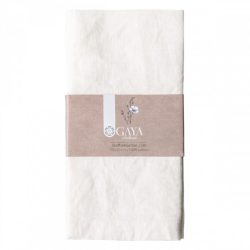 Sola Servietten Gaya Ambiente Weiss Leinen 50 cm - Farbe: offwhite - Servietten