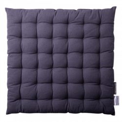 Sola Sitzkissen Basic Ambiente Grau Baumwolle 40 cm 40 cm - Farbe: stahlgrau - Material: Recycelte Baumwolle - Sitzkissen