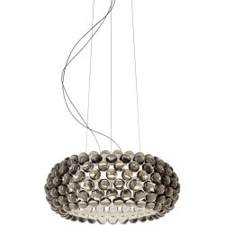 Foscarini Pendellampe Caboche Grau Kunststoff 50 cm 20 cm - LED - Lichtfarbe: Extra warmweiss - Pendellampe- LED Energiesparlampe