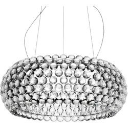 Foscarini Pendellampe Caboche Transparent Kunststoff 70 cm 35 cm - LED - Lichtfarbe: Extra warmweiss - Pendellampe- LED Energiesparlampe