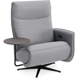 Relaxsessel Lidja Grau Stoff 122 cm 170 cm - Farbe: zink - Möbel Konfigurator: Traummöbel individuell zusammenstellen - Relaxsessel