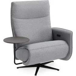 Relaxsessel Lidja Grau Stoff 122 cm 170 cm - Farbe: zink - Möbel Konfigurator: Traummöbel individuell zusammenstellen - Relaxsessel