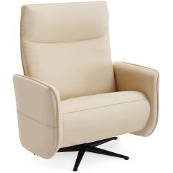 Relaxsessel Lidja Beige Leder 104 cm 170 cm - Möbel Konfigurator: Traummöbel individuell zusammenstellen - Relaxsessel