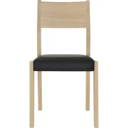 Stuhl Sapo Schwarz Holz 52.5 cm - Farbe: natur/schwarz - Material: Eiche - Stuhl
