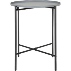 Beistelltisch Kim Grau Metall 40 cm - Beistelltisch