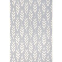 Outdoor-Teppich Amelie grau Fischgrätmuster Polypropylen 160 x 230 cm - Outdoor-Teppich