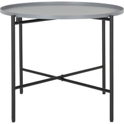Beistelltisch Kim Grau Metall 50 cm - Beistelltisch