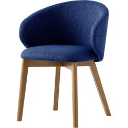 CONNUBIA Stuhl Tuka Blau Polyester 55 cm - Stuhl